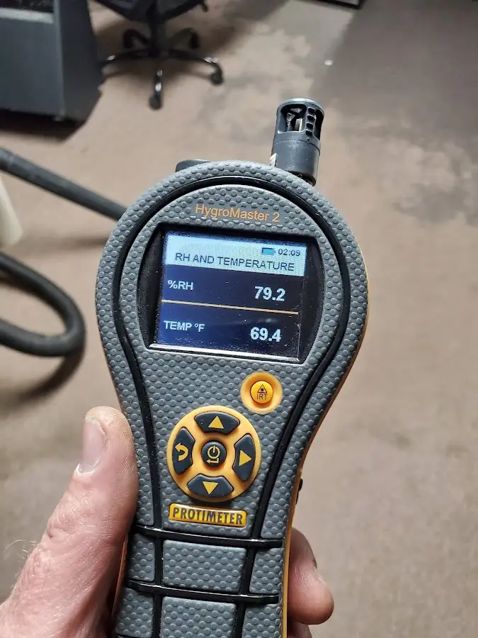 Moisture meter humidity assessment for Mold Remediation & Removal in Rowlett